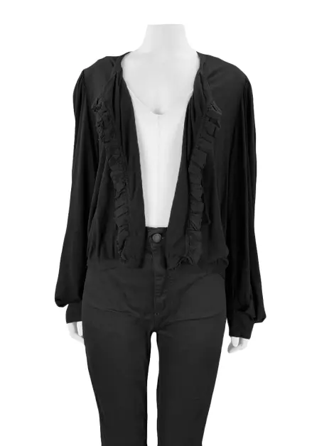 Bolero Kenzo Babados Preto