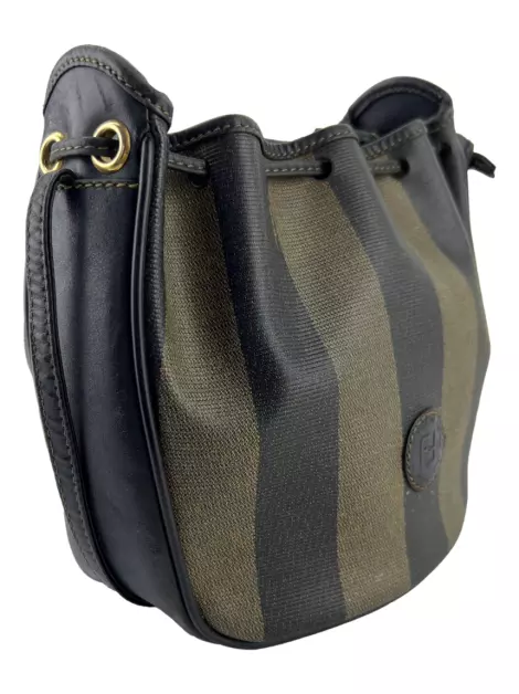 Bolsa Bucket Fendi Mini Pequin Vintage