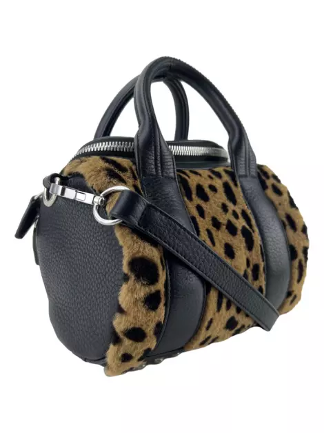 Bolsa com Alça Alexander Wang Mini Rockie Animal Print