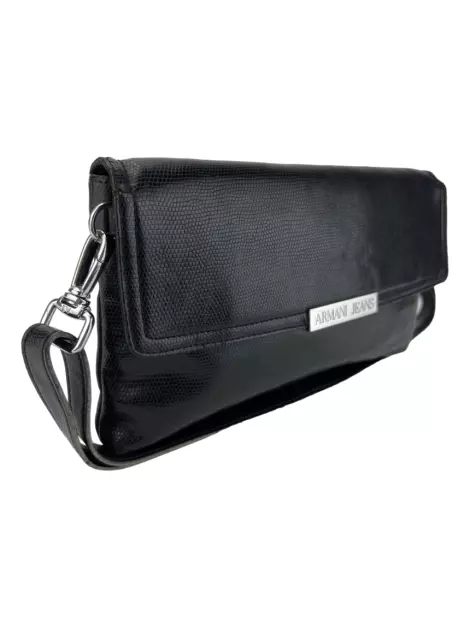 Bolsa com Alça Armani Jeans PVC Preta