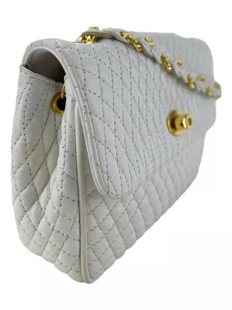 Bolsa com Alça Bally Matelassê Branca