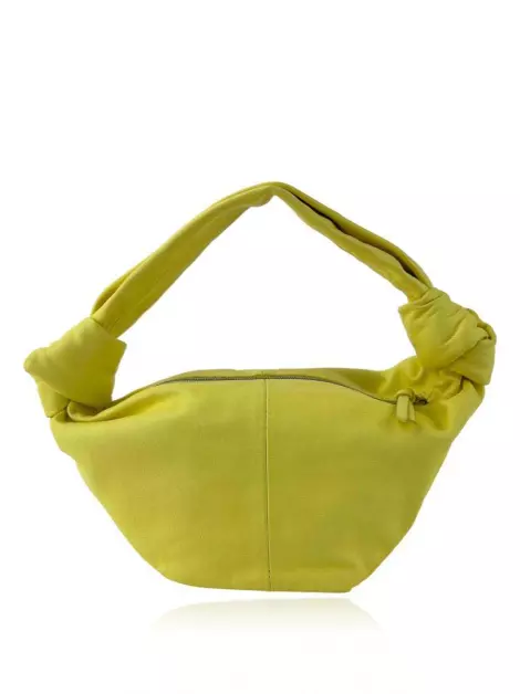 Bolsa com Alça Bottega Veneta Mini Double Knot Amarela