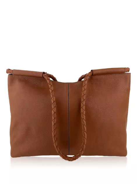 Bolsa com Alça Cabana Crafts Couro Terracota