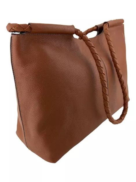 Bolsa com Alça Cabana Crafts Couro Terracota