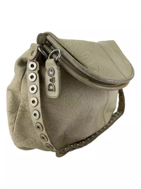 Bolsa com Alça D&G Rebecca Couro Off White