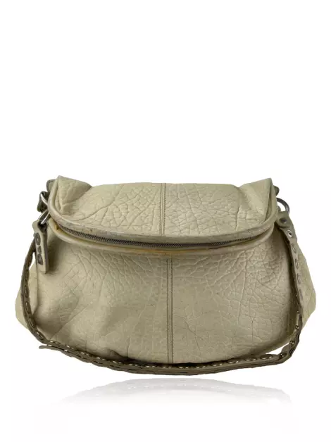 Bolsa com Alça D&G Rebecca Couro Off White
