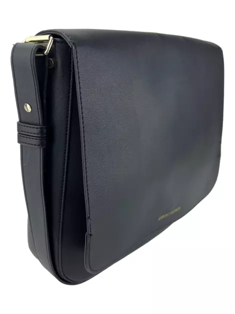 Bolsa com Alça Emporio Armani Flap PVC Preta