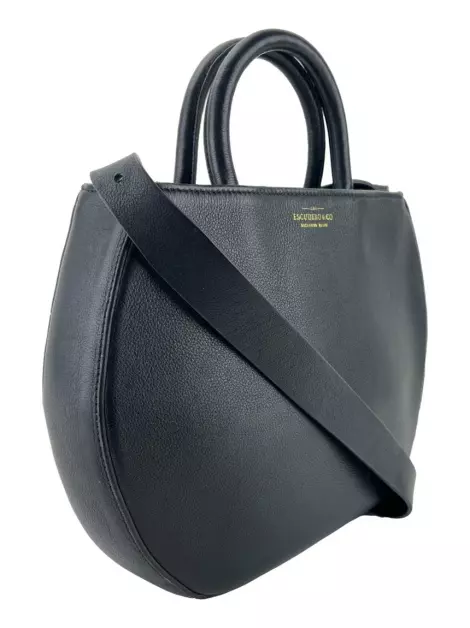 Bolsa com Alça Escudero & Co Leah Couro Preto