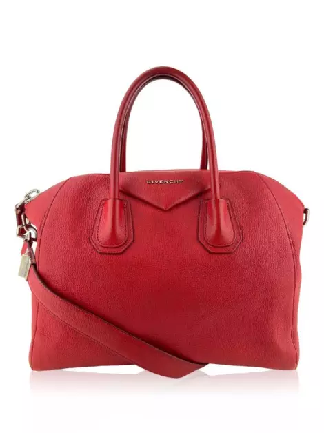 Bolsa com Alça Givenchy Medium Antigona Vermelha
