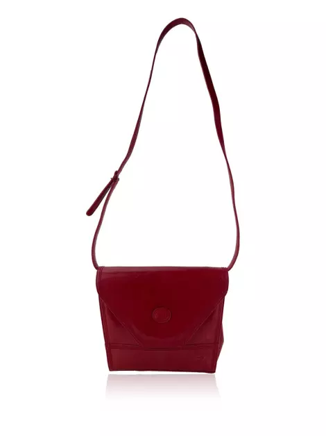 Bolsa com Alça Gucci Vintage Couro Vermelha