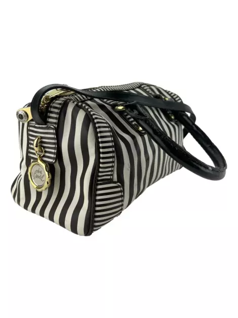 Bolsa com Alça Henri Bendel Couro Listrado