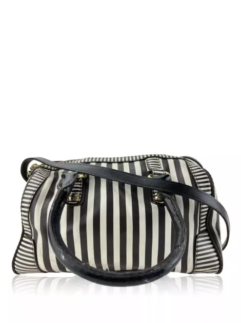 Bolsa com Alça Henri Bendel Couro Listrado