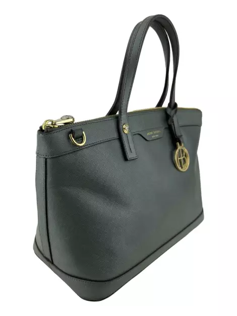 Bolsa com Alça Henri Bendel Saffiano Cinza