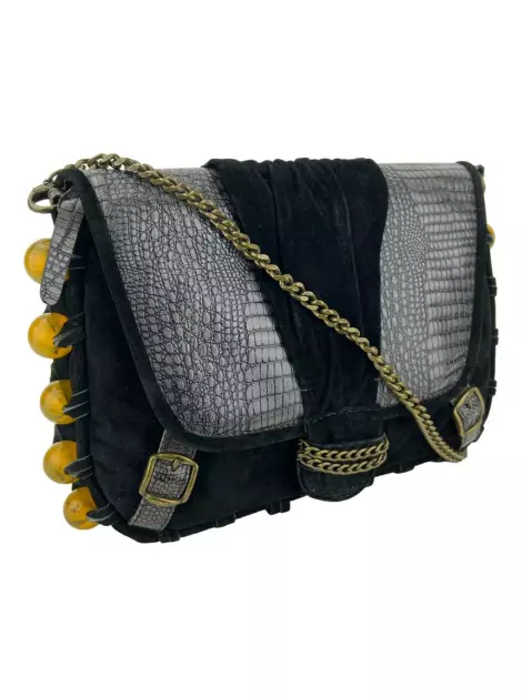 Bolsa com Alça Herchcovitch; Alexandre Camurça Preta