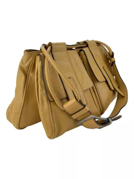 Bolsa com Alça Hogan Couro Bege