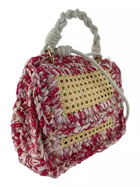 Bolsa com Alça Isla Palha Trançada