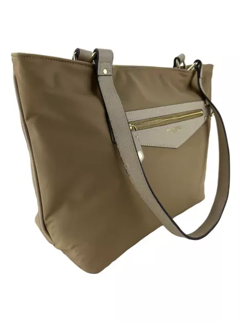 Bolsa com Alça Karl Lagerfeld Nylon Bege