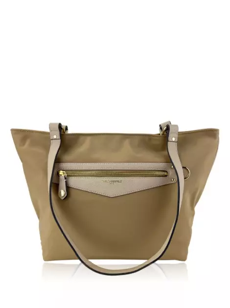 Bolsa com Alça Karl Lagerfeld Nylon Bege