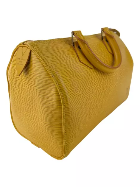 Bolsa com Alça Louis Vuitton Epi Speedy 25 Amarela Vintage