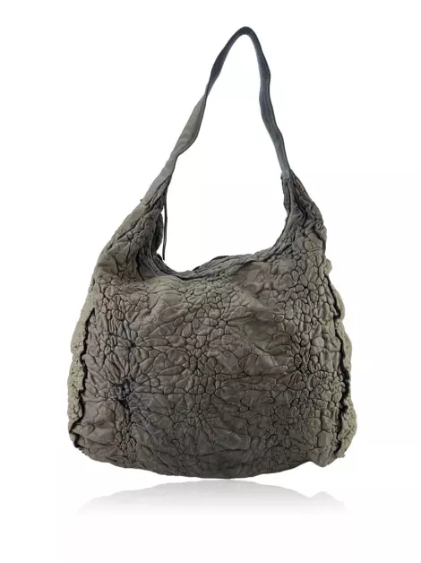 Bolsa com Alça Mara Mac Texturizada Marrom