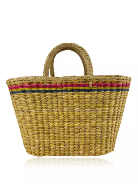 Bolsa com Alça Nannacay Raffia Bege