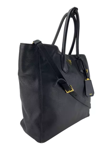 Bolsa com Alça Prada Vitello Daino Tote Preta