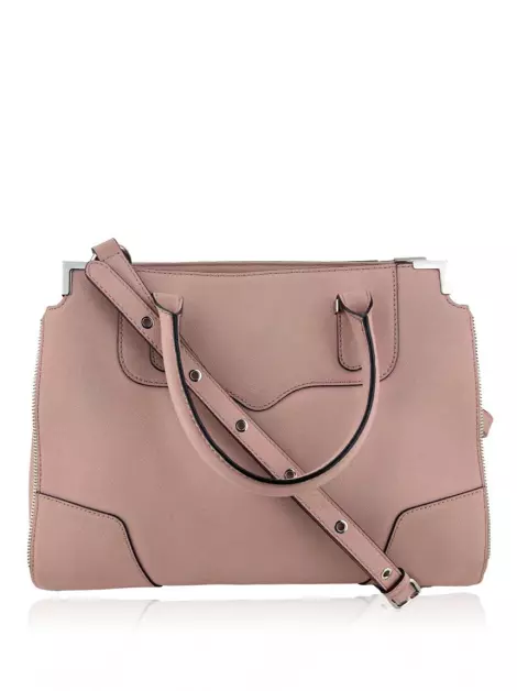 Bolsa com Alça Rebecca Minkoff Tote Couro Rosa