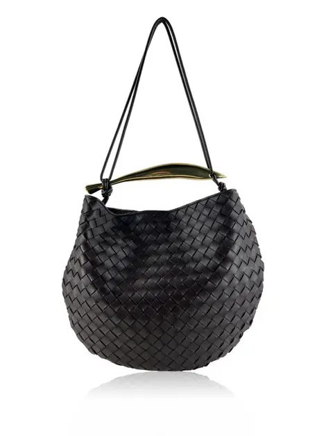 Bolsa Hobo Bottega Veneta Sardine Marrom