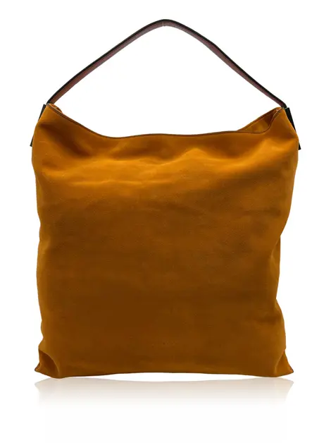 Bolsa Hobo Coccinelle Camurça Mostarda