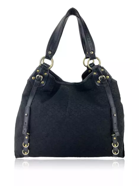 Bolsa Hobo DKNY Canvas Monograma