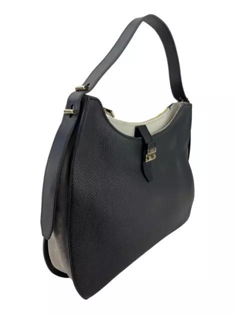 Bolsa Hobo Furla Couro Preta