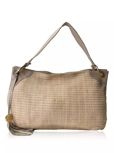 Bolsa Hobo Furla Straw Bege
