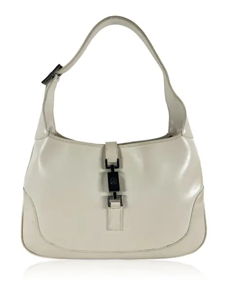 Bolsa Hobo Gucci Jackie Branca Vintage