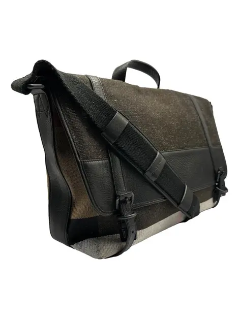 Bolsa Tiracolo Burberry Messenger Brit Canvas