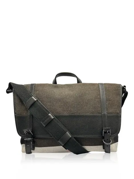 Bolsa Tiracolo Burberry Messenger Brit Canvas