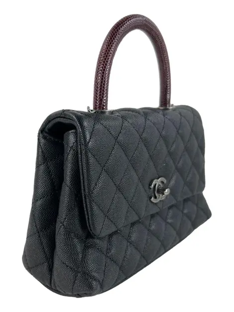 Bolsa Tiracolo Chanel Coco Handle Preta