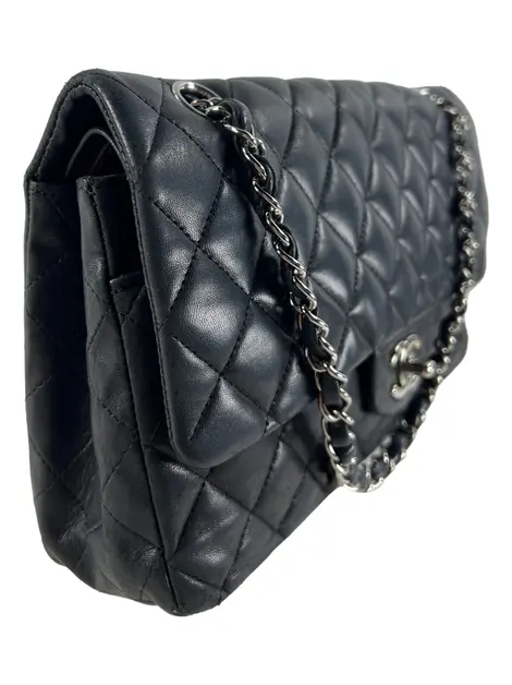 Bolsa Tiracolo Chanel Double Flap Preta