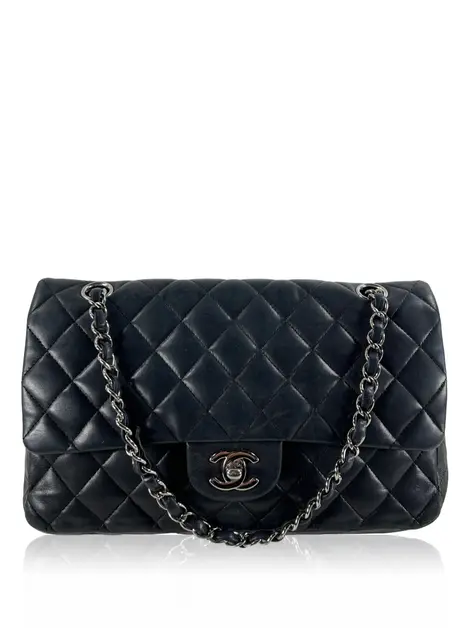 Bolsa Tiracolo Chanel Double Flap Preta