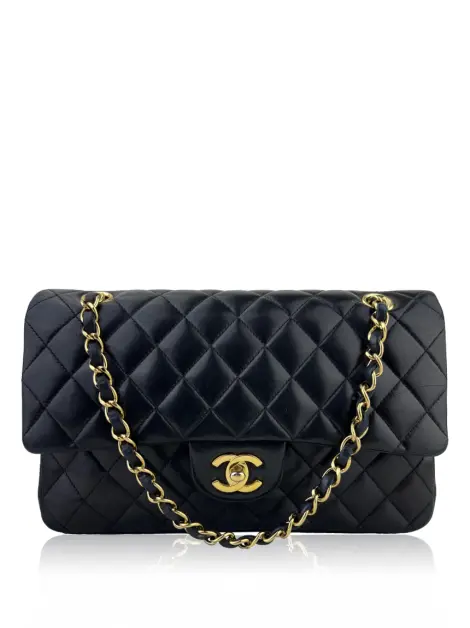 Bolsa Tiracolo Chanel Double Flap Preta