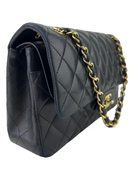 Bolsa Tiracolo Chanel Double Flap Preta
