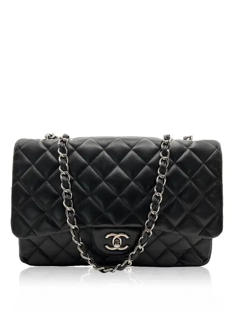 Bolsa Tiracolo Chanel Single Flap Preto