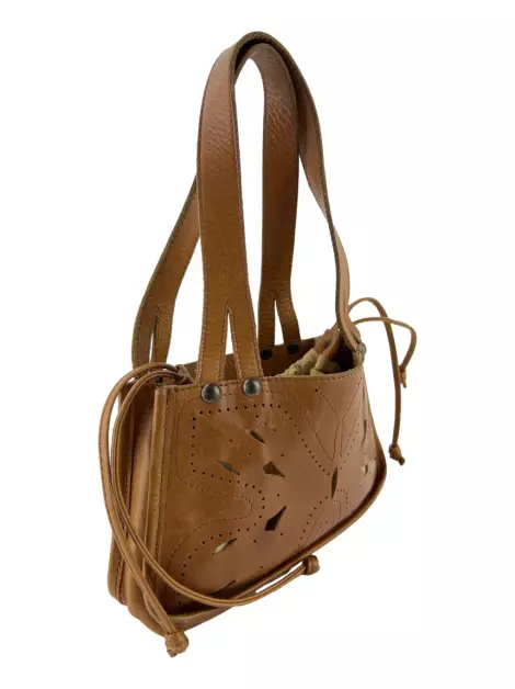 Bolsa Tiracolo D&G Recortes Marrom