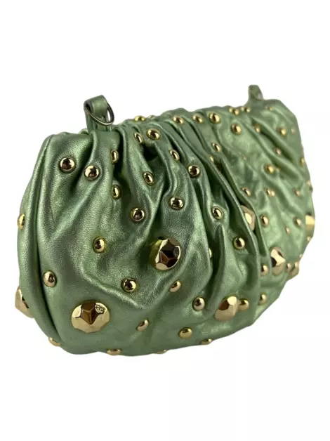 Bolsa Tiracolo Diane Von Furstenberg Belle Evening Studs Verde