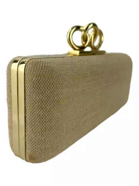 Bolsa Tiracolo Diane Von Furstenberg Raffia Bege