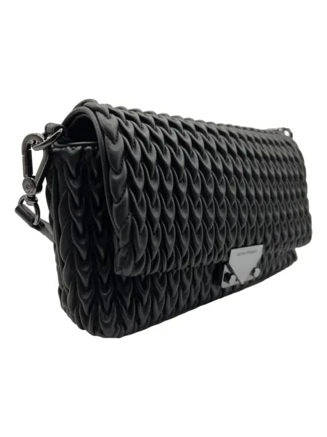 Bolsa Tiracolo Emporio Armani Matelasse Preto
