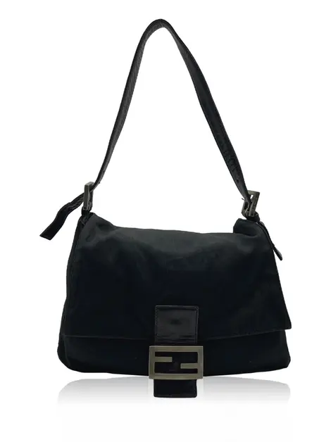 Bolsa Tiracolo Fendi Mama Forever Preta Vintage
