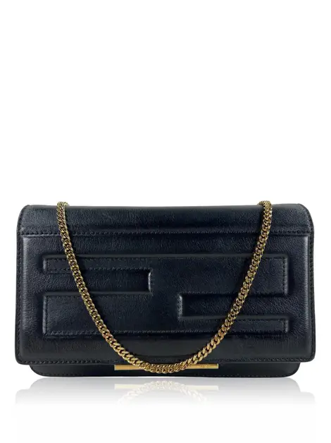 Bolsa Tiracolo Fendi Wallet on Chain Tube Preto