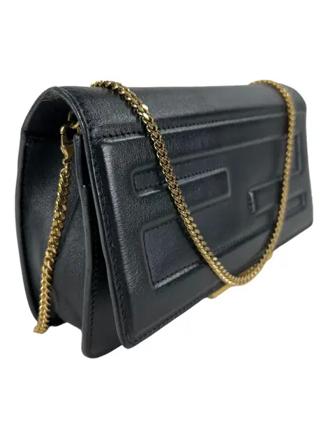 Bolsa Tiracolo Fendi Wallet on Chain Tube Preto