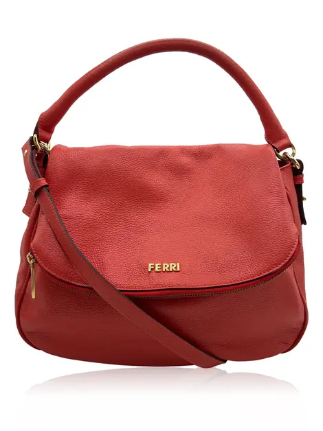 Bolsa Tiracolo Ferri Flap Laranja