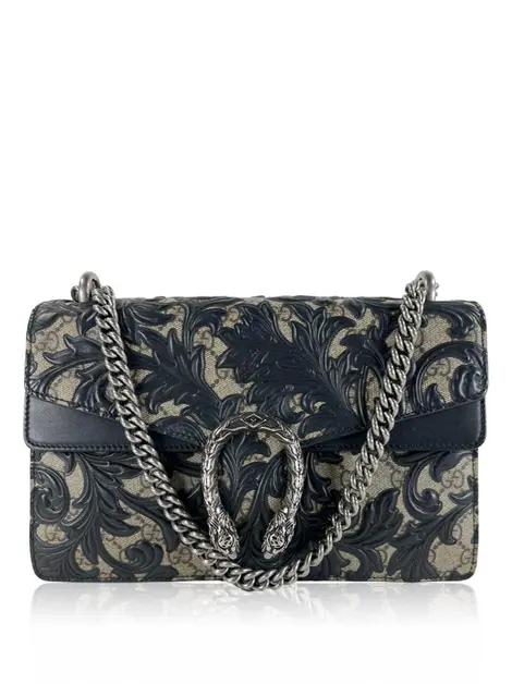 Bolsa Tiracolo Gucci Dionysus Arabesque GG Supreme